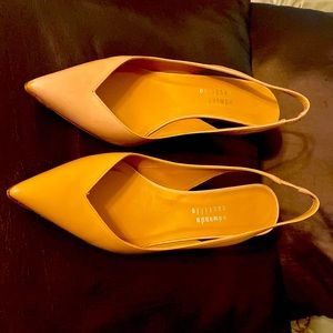 Edmundo Castillo nude low cut sling-back pumps 38 1/2